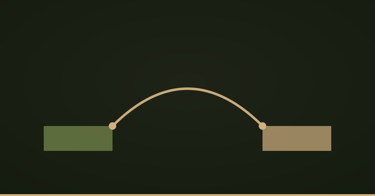 Un arco que une dos orillas