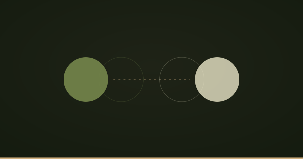 Dos formas separadas, con el rastro de dónde estuvieron